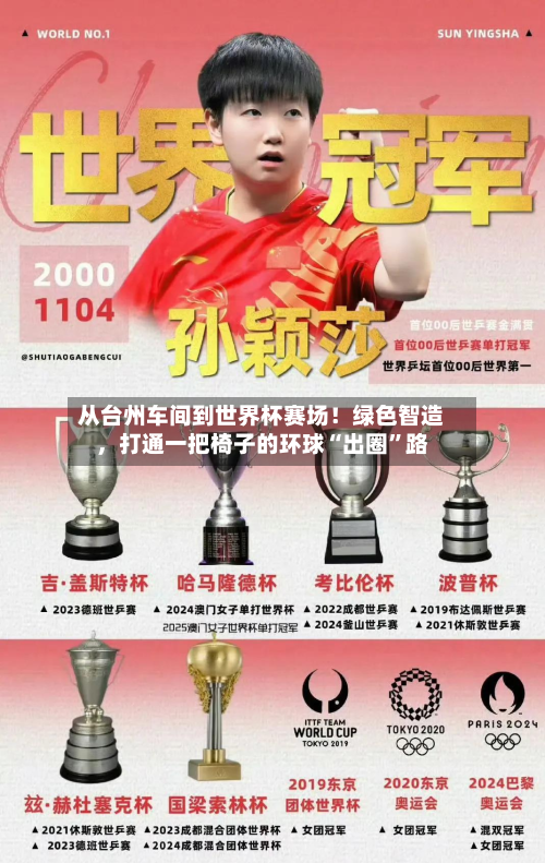 从台州车间到世界杯赛场！绿色智造，打通一把椅子的环球“出圈”路