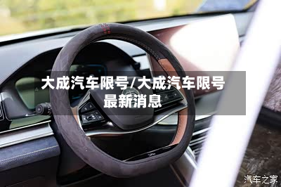 大成汽车限号/大成汽车限号最新消息-第3张图片