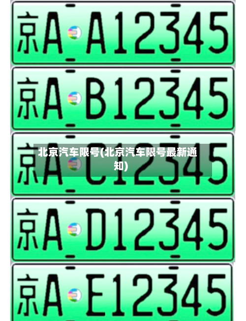 北京汽车限号(北京汽车限号最新通知)