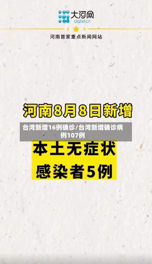 台湾新增16例确诊/台湾新增确诊病例107例-第3张图片