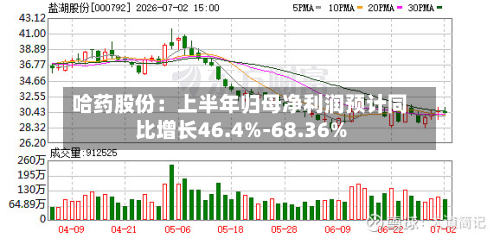 哈药股份：上半年归母净利润预计同比增长46.4%-68.36%-第3张图片