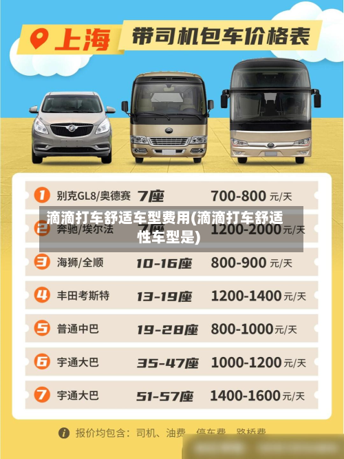 滴滴打车舒适车型费用(滴滴打车舒适性车型是)-第2张图片