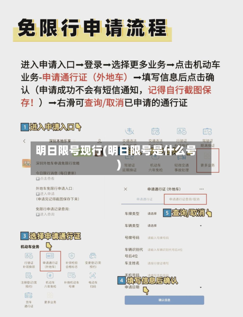 明日限号现行(明日限号是什么号)