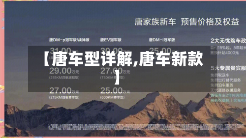 【唐车型详解,唐车新款】-第2张图片