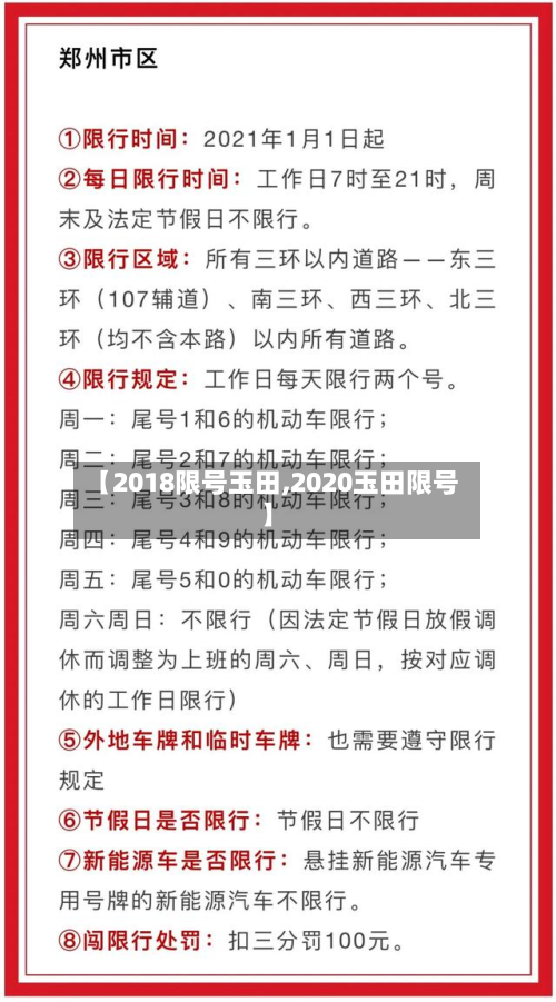 【2018限号玉田,2020玉田限号】-第2张图片