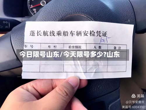 今日限号山东/今天限号多少?山东