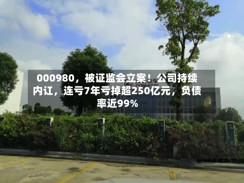 000980，被证监会立案！公司持续内讧，连亏7年亏掉超250亿元，负债率近99%-第2张图片