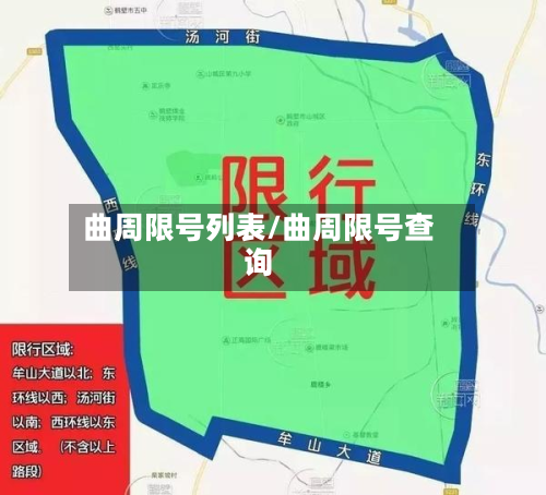曲周限号列表/曲周限号查询