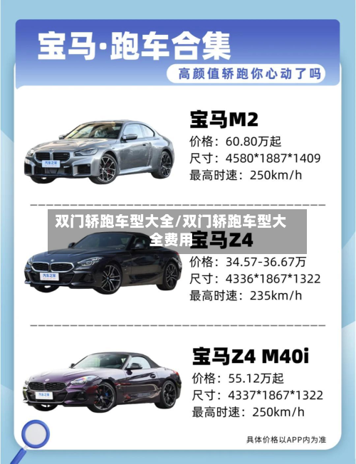 双门轿跑车型大全/双门轿跑车型大全费用