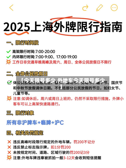 【今天限号多少,外地车今天限号多少】-第2张图片