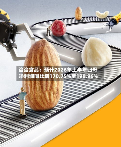 洽洽食品：预计2026年上半年归母净利润同比增170.75%至198.96%