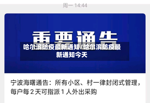 哈尔滨防疫最新通知/哈尔滨防疫最新通知今天-第2张图片