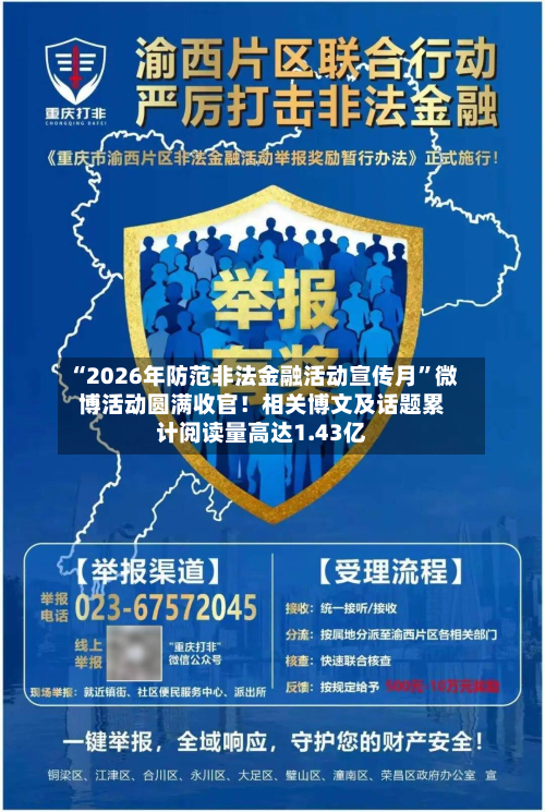 “2026年防范非法金融活动宣传月	”微博活动圆满收官！相关博文及话题累计阅读量高达1.43亿-第2张图片