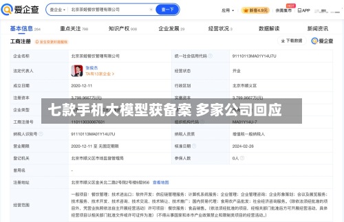 七款手机大模型获备案 多家公司回应-第1张图片