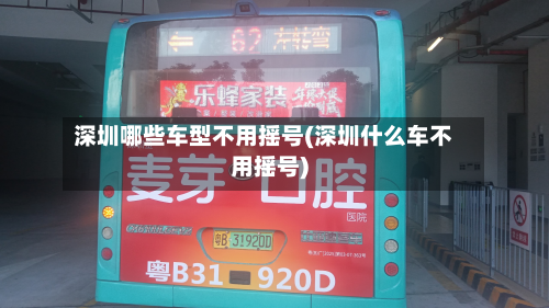 深圳哪些车型不用摇号(深圳什么车不用摇号)-第2张图片