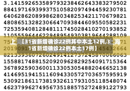 【31省新增确诊22例其中本土12例,31省新增确诊22例本土17例】-第2张图片