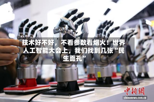 技术好不好	，不看参数看烟火！世界人工智能大会上，我们找到几张“民生面孔”-第2张图片