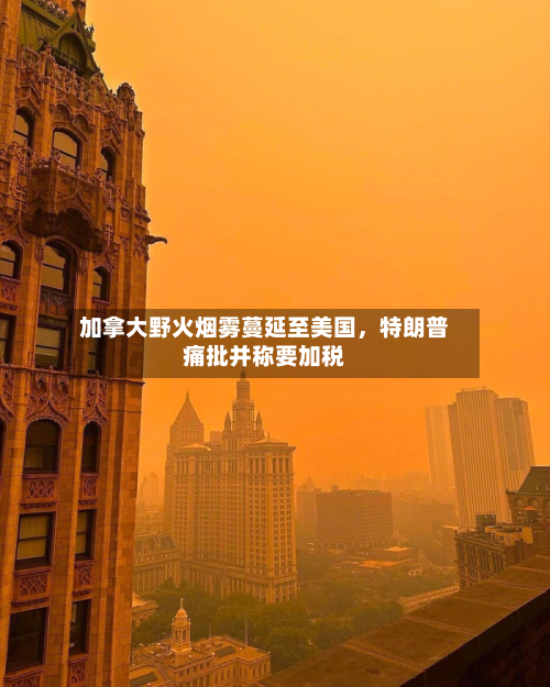 加拿大野火烟雾蔓延至美国，特朗普痛批并称要加税-第2张图片