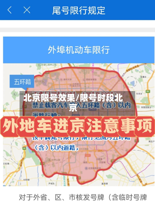 北京限号效果/限号时段北京-第2张图片