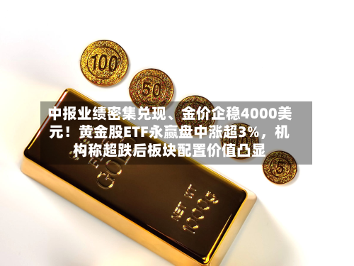 中报业绩密集兑现、金价企稳4000美元！黄金股ETF永赢盘中涨超3%，机构称超跌后板块配置价值凸显