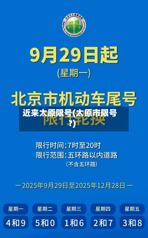 近来太原限号(太原市限号?)
