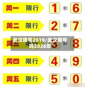 武汉限号2019/武汉限号吗2026年
