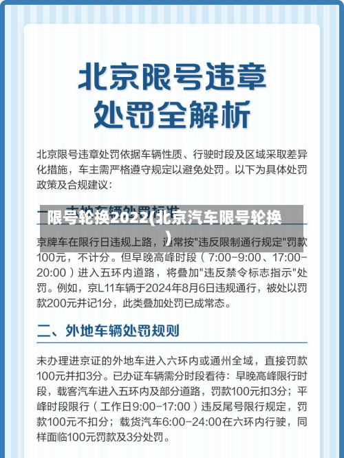 限号轮换2022(北京汽车限号轮换)