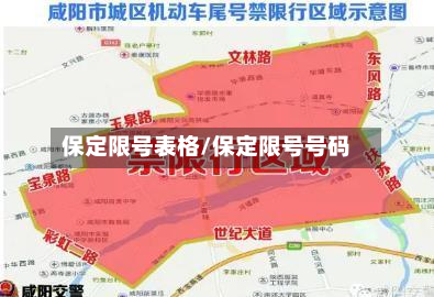 保定限号表格/保定限号号码
