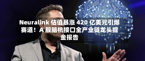 Neuralink 估值暴涨 420 亿美元引爆赛道！A 股脑机接口全产业链龙头掘金报告-第2张图片
