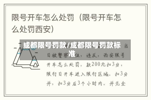 成都限号罚款/成都限号罚款标准-第2张图片