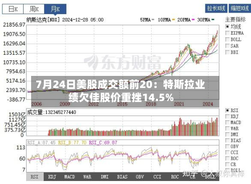 7月24日美股成交额前20：特斯拉业绩欠佳股价重挫14.5%-第2张图片
