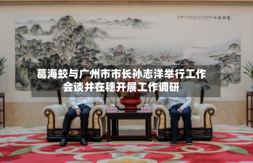 葛海蛟与广州市市长孙志洋举行工作会谈并在穗开展工作调研-第2张图片