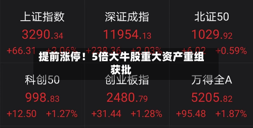 提前涨停！5倍大牛股重大资产重组获批-第1张图片