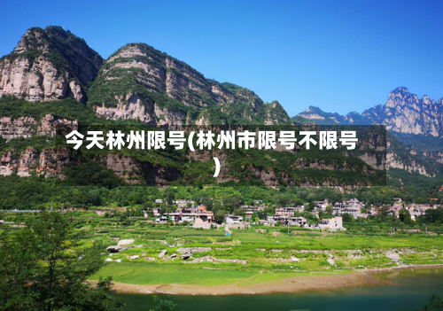 今天林州限号(林州市限号不限号)-第3张图片