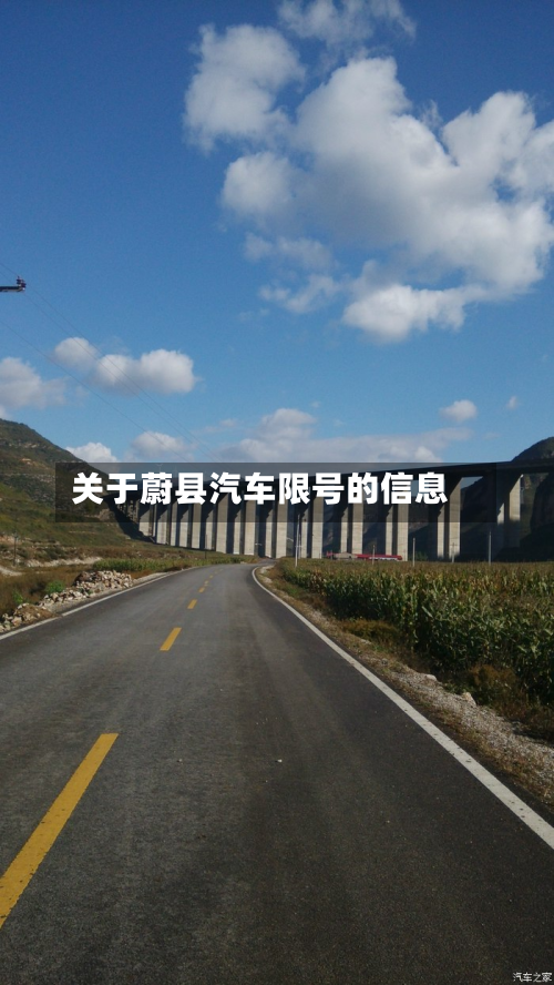 关于蔚县汽车限号的信息