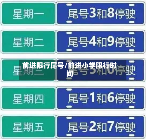 前进限行尾号/前进小学限行时间