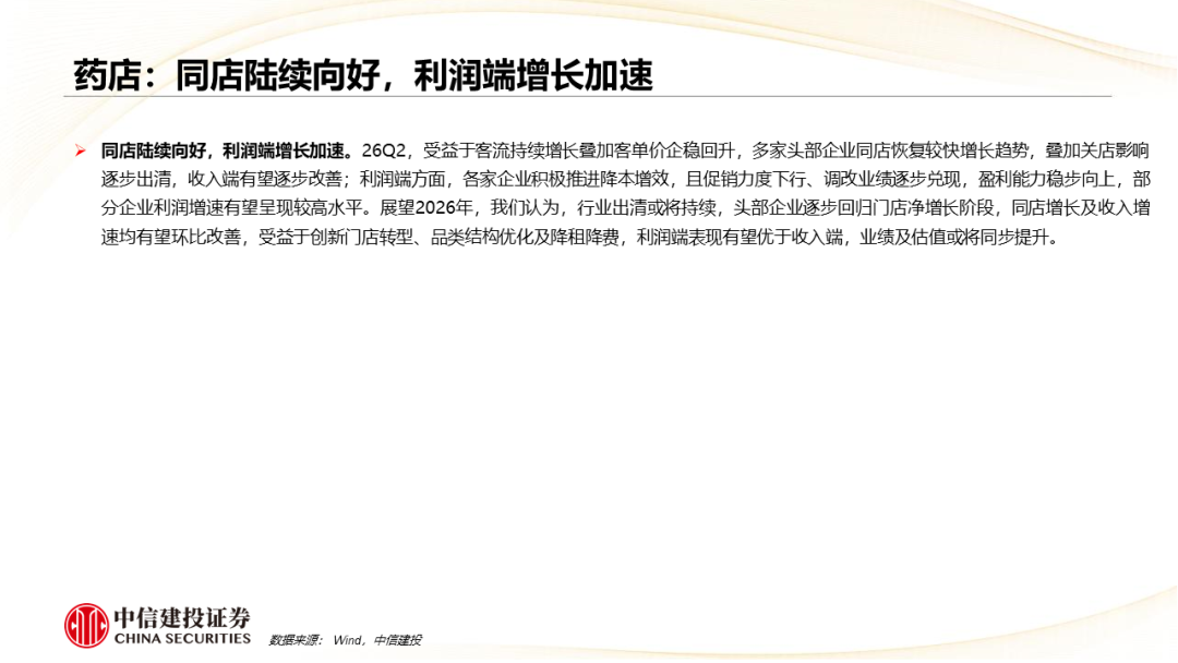 中信建投：中药、生物制品及医药商业板块2026Q2前瞻